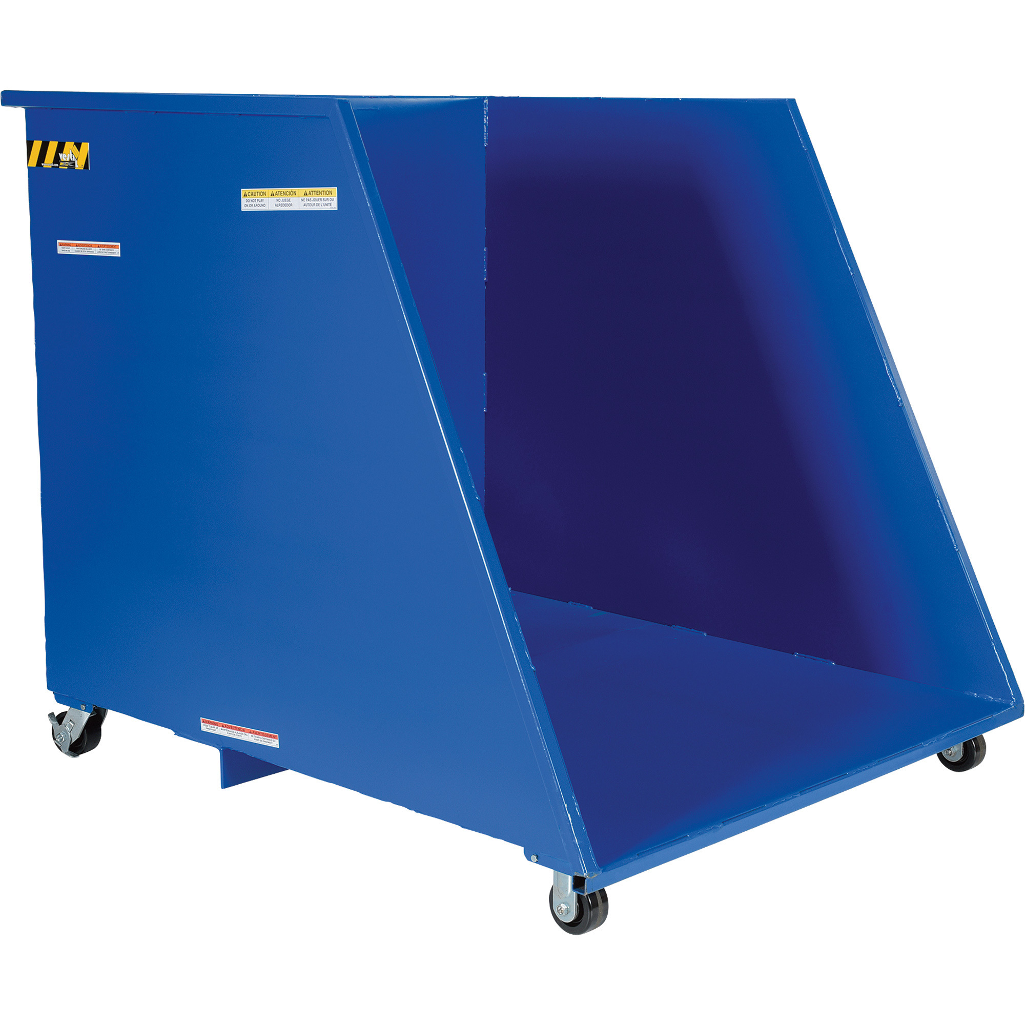 Vestil Open End Steel Dumping Hopper, 2,000-lb. Capacity, Model# HOP-OE
